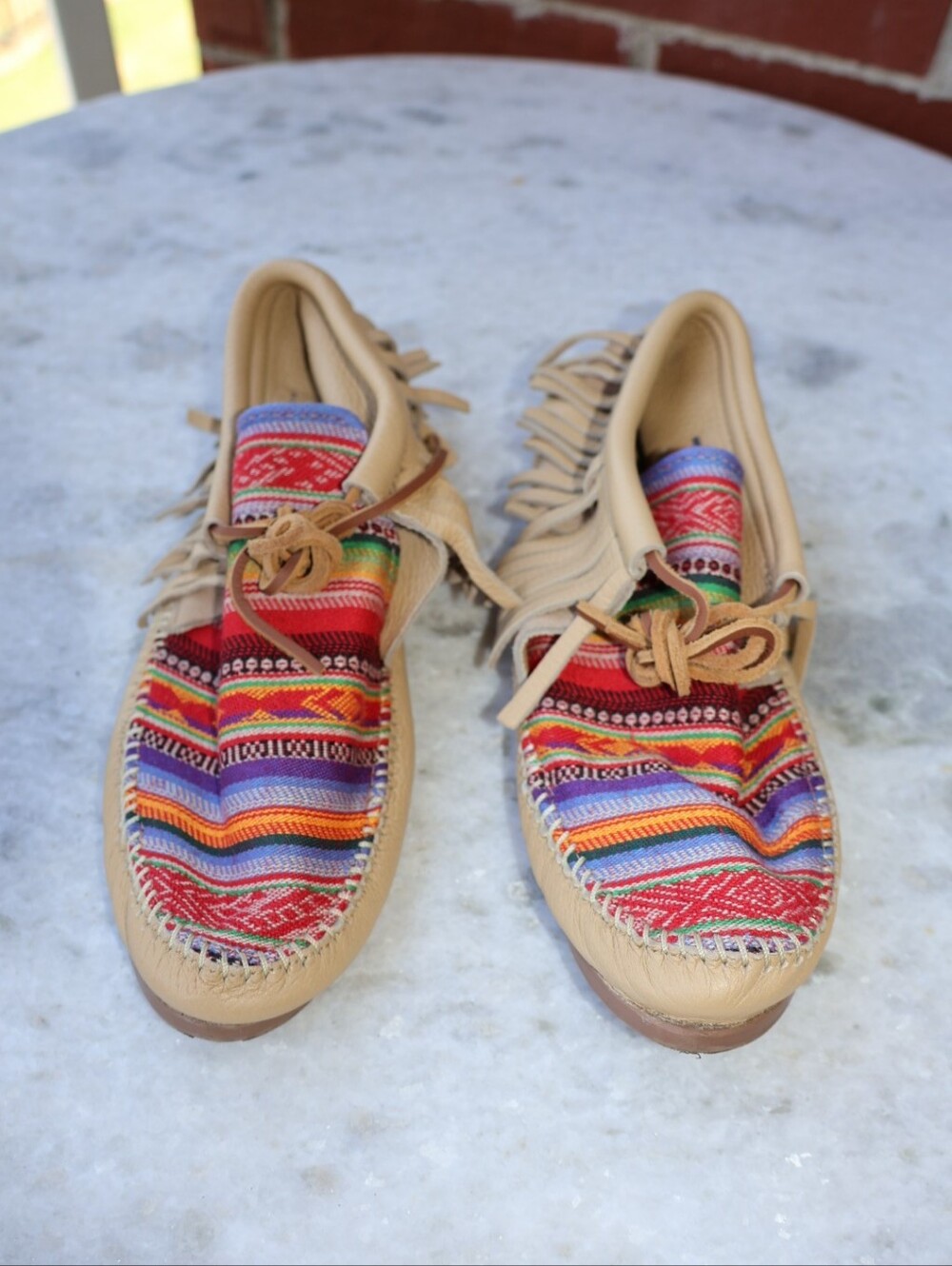 Minnetonka Frisco Stripe Moccasins - Picture 4 of 4